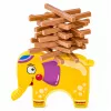LEAN TOYS jogo de destreza elefante equilibrista torre de blocos para construir elefante 61 peças