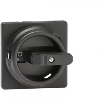 ABB OZ331SPB punho rotativo redondo, preto, veio 6 mm, IP65, para interruptores seccionadores OT16-1250