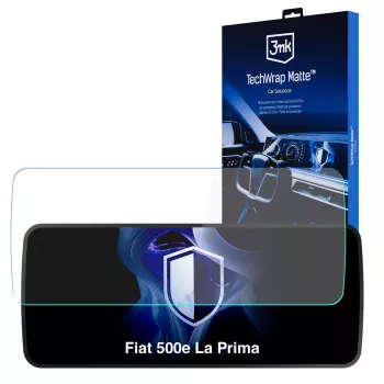 Película de proteção de ecrã mate 3MK TechWrap para Fiat 500e La Prima ecrã central (2025-)