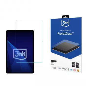 Película de proteção de ecrã 3MK PROTECTION FlexibleGlass para Honor Pad 20 12.1 / tablets até 13 polegadas - vidro híbrido, 7H, oleofóbica, cobertura total, instalação fácil