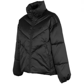4F casaco acolchoado de mulher H4Z22 KUDP019 preto profundo