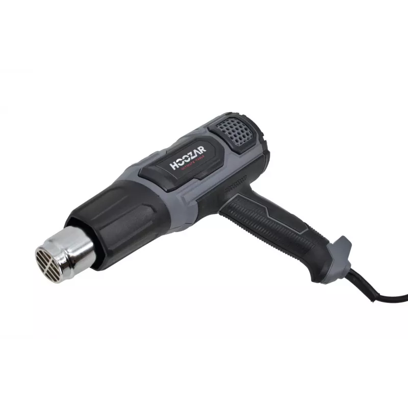 HOOZAR pistola de ar quente 2000W com temperatura ajustável, ecrã LCD, 4 bicos e mala de transporte