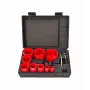 AWTOOLS conjunto de serras copo bimetal 19-64 mm, 13 peças com 2 adaptadores e mala