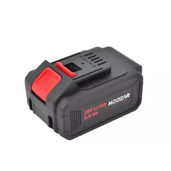 Hoozar bateria de lítio 18V 5.0Ah Slide-On BP50 com indicador LED de carga