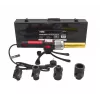 AWTOOLS máquina de soldar tubos 1200W para tubos PVC PP PE PB PPR, 16-32mm, 4 pares de bicos, termostato ajustável, caixa metálica