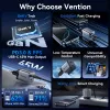 VENTION Carregador de parede GaN 90W Dual-USB-C (45W+45W) - preto