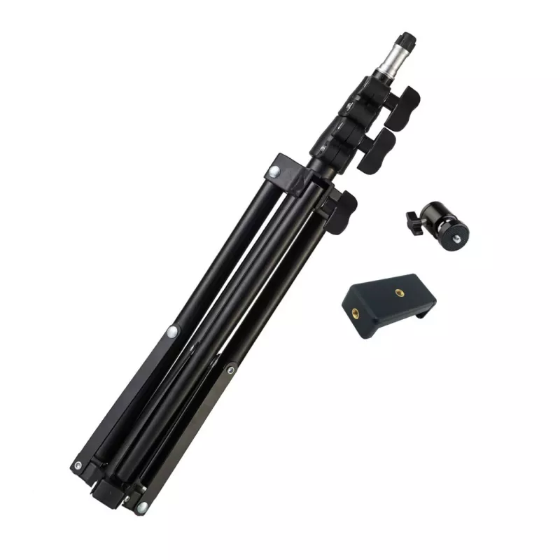 MOZOS ST-SELFIE Bastão de selfie com tripé e disparador Bluetooth para smartphones, 68 cm, preto