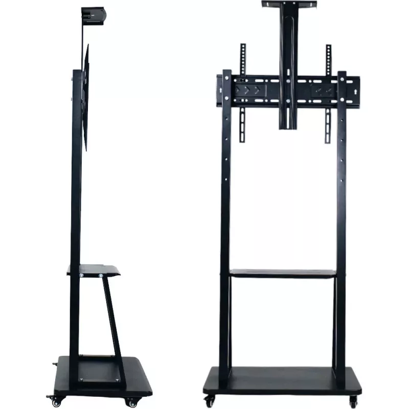 MOZOS 1700 Suporte móvel para TV para televisores e monitores de 32-70 polegadas, VESA até 600x400, altura ajustável, preto