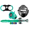 LEAN TOYS Space Knight Conjunto de role-play com sabre de luz, máscara e algemas