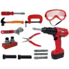 LEAN TOYS DIY Conjunto de ferramentas de artesão berbequim martelo 35 peças brinquedo educativo