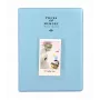 LOVEINSTANT Álbum de fotografias grande para 128 fotos para Instax Mini 7 8 9 11 azul-claro