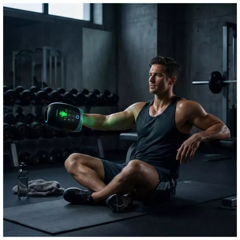 Massajador de mãos e pulsos MEDIVON Hand Max com calor, preto
