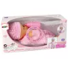Boneca Sweet Baby LEAN TOYS rosa biberão sons boneca interativa de 30cm com biberão