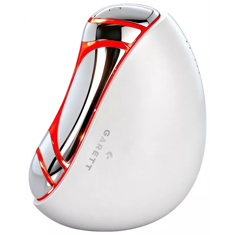 Garett Beauty Glow Stone branco – massajador facial eletrónico com calor e vibração