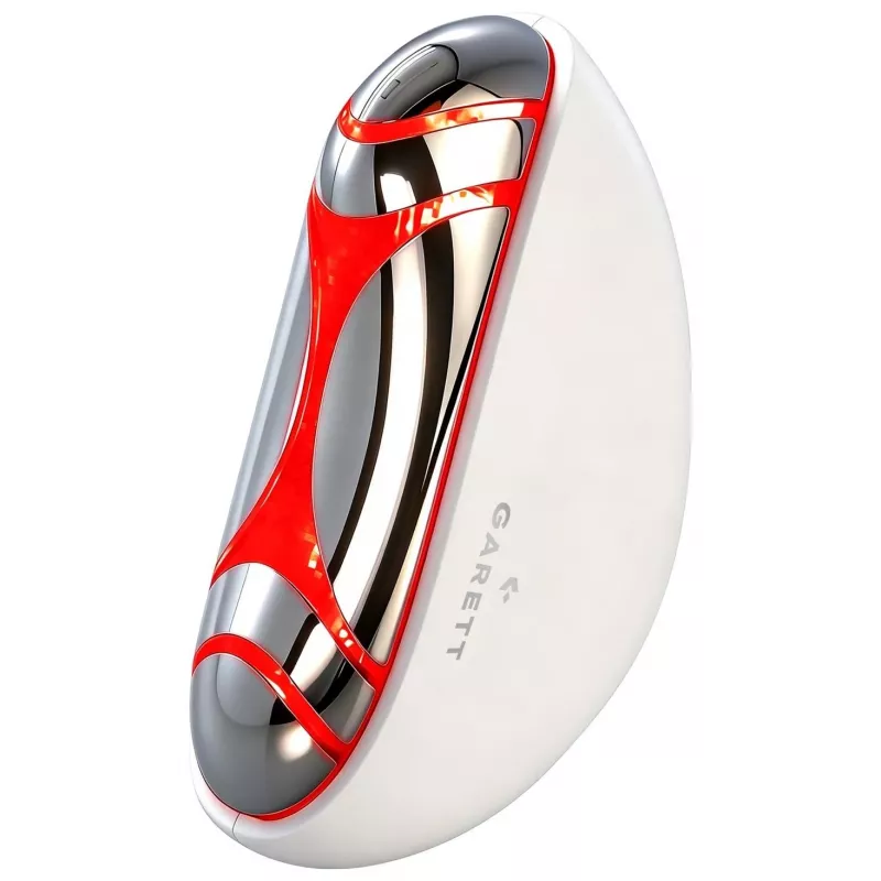 Garett Beauty Glow Stone branco – massajador facial eletrónico com calor e vibração