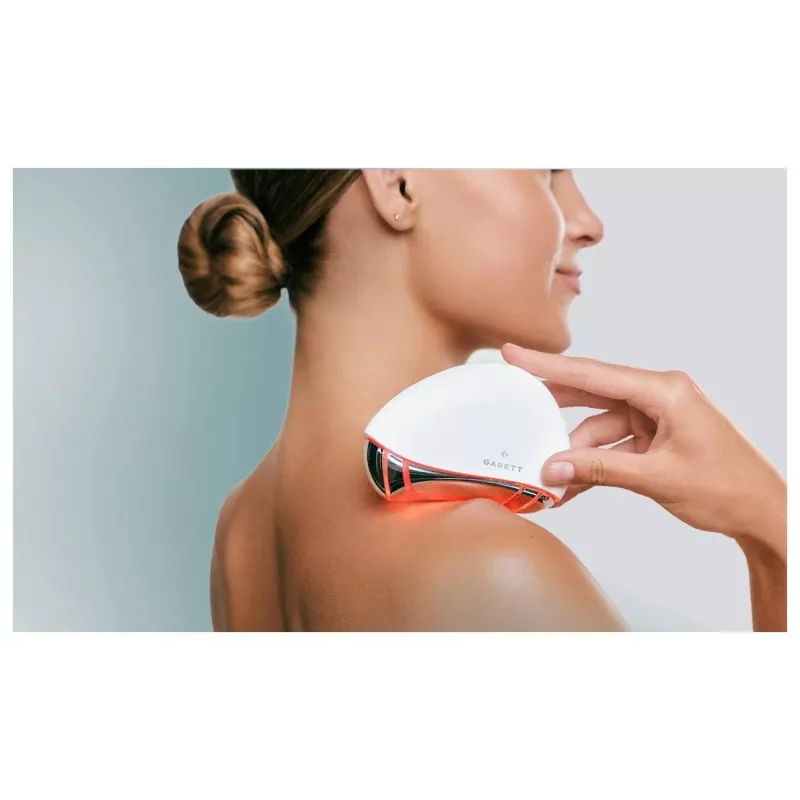 Garett Beauty Glow Stone branco – massajador facial eletrónico com calor e vibração