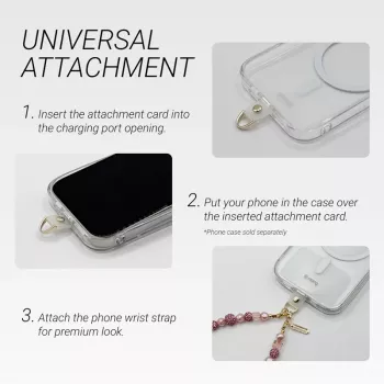 Fita para telemóvel Crong Lanyard - laço dourado
