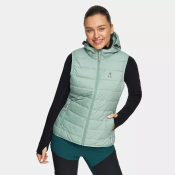 Colete de corrida de mulher Alpinus Monza, menta, tamanho M - secagem rápida, respirável, leve