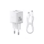 Baseus Palm 20W Carregador de parede, 1x USB-A + 1x USB-C, QC3.0/PD3.0, com cabo USB-C de 1 m, branco (P10111608213-01)