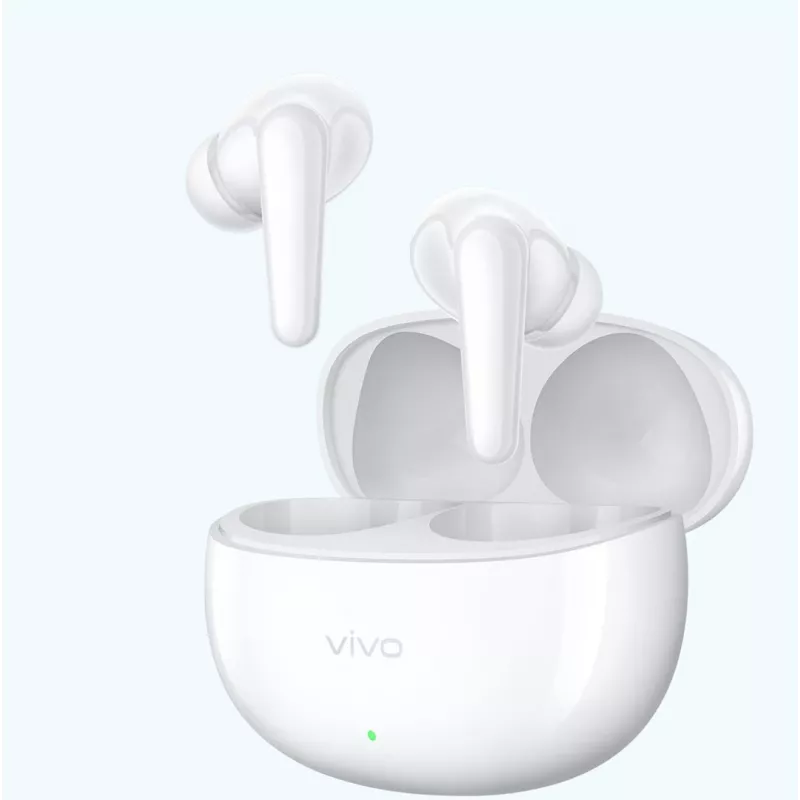 Auscultadores sem fios VIVO Buds Pro com cancelamento ativo de ruído, Bluetooth 5.2, aptX Adaptive, bateria de 29h, IP52, branco