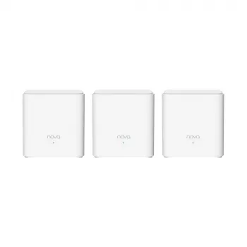 Sistema Mesh Wi-Fi 6 Tenda MX3 AX1500, pack de 3, branco