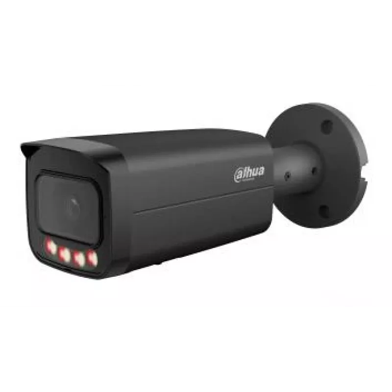 DAHUA IPC-HFW5559T-ASE-IL-0280B-BLACK câmara de rede bullet exterior 5MP com IA, IR 60m, IP67, IK10, PoE