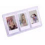 Moldura tripla vertical LOVEINSTANT para fotografias Instax Mini e impressões Zink 2x3 polegadas – lilás