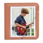 Álbum de fotografias LOVEINSTANT para 28 fotografias instantâneas, pele PU castanha, compatível com Fujifilm Instax Wide/Square, Polaroid 600/SX-70/i-Type