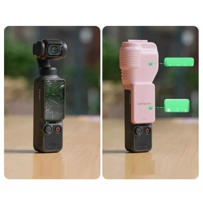 Capa de proteção SUNNYLIFE para DJI Osmo Pocket 4 – rosa