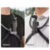Suporte de pescoço flexível SUNNYLIFE para DJI Osmo Pocket 3/4, action cams POV, preto