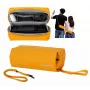 Sunnylife B018-Y Estojo organizador para DJI Osmo Pocket 3 / Insta360 X5 / Go 3S, amarelo