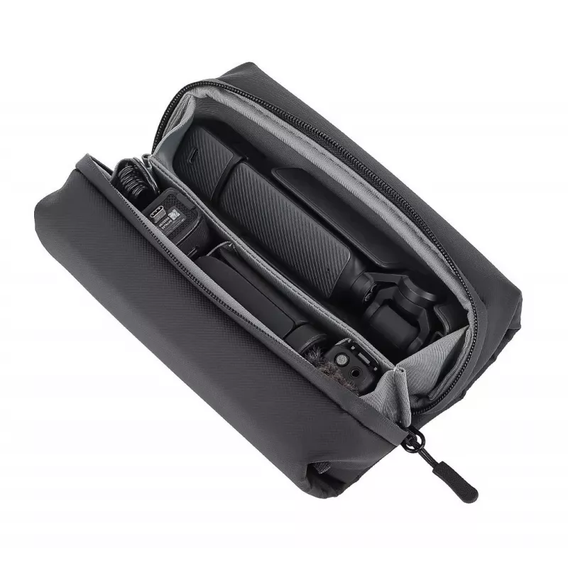 Sunnylife B018-Y Estojo organizador para DJI Osmo Pocket 3 / Insta360 X5 / Go 3S, amarelo