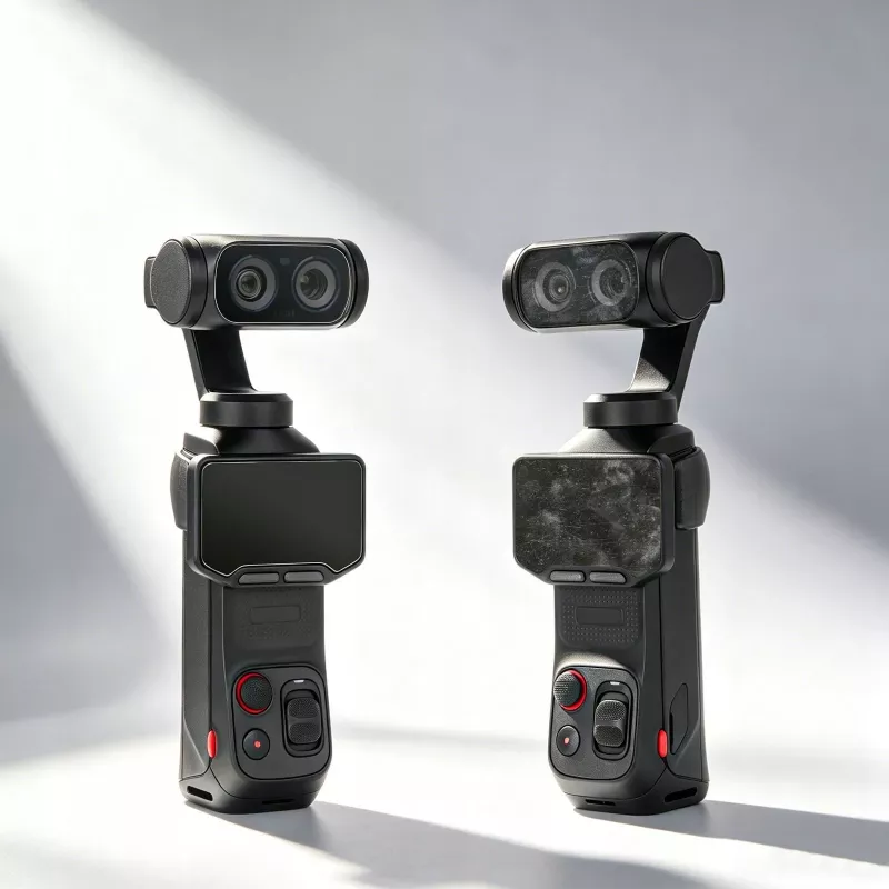 SUNNYLIFE 2x vidro protetor de ecrã 9H para LCD e objetiva para Insta360 Luna Ultra / LU-BHM248-2