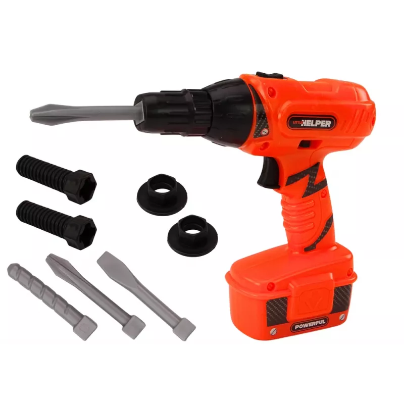LEAN TOYS aparafusadora sem fio DIY laranja brocas parafusos