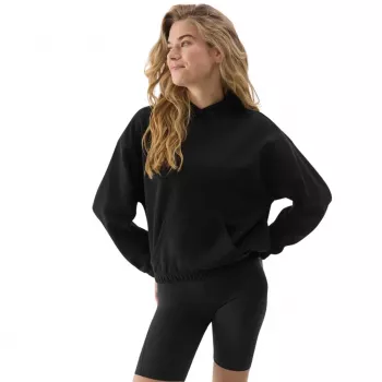 Sweatshirt para mulher 4F F1057 preto profundo tamanho S