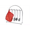 Conjunto de panelas e frigideiras em aço inoxidável LEAN TOYS 6722 para crianças, 23 peças de louça de cozinha de brincar com utensílios e comida de brincar, prateado