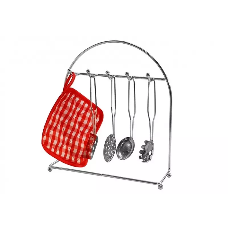 Conjunto de panelas e frigideiras em aço inoxidável LEAN TOYS 6722 para crianças, 23 peças de louça de cozinha de brincar com utensílios e comida de brincar, prateado