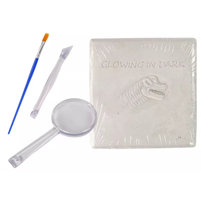 Conjunto de escavação arqueológica LEAN TOYS esqueleto de dinossauro 3D Brachiosaurus holograma