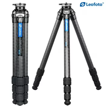 Tripé nivelador em fibra de carbono Leofoto LS-284CEX Ranger com base niveladora integrada