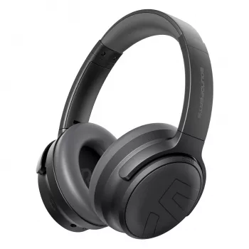 Auscultadores sem fios over-ear Soundpeats Space Pro com ANC híbrido, LDAC, bateria de 61h - preto