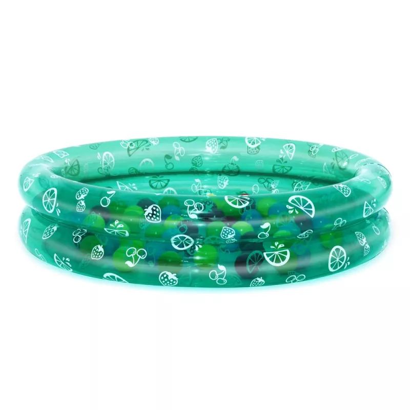 Piscina de jardim insuflável Bestway 51141 com 50 bolas, transparente com pontos, 91 cm