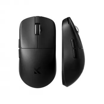 Mchose HW-L7-15KH Rato gaming ultraleve de magnésio tri-mode, PixArt PAW3395 26K DPI, 4000Hz, 49g, preto