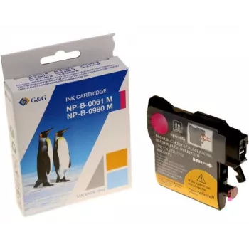 Cartucho de tinta magenta compatível G&G para Brother LC-980M / LC-1100M / LC-1100HM (XXL, 750 páginas)