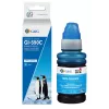 Frasco de tinta de recarga G&G para Canon GI-590C ciano 70 ml, base de corante