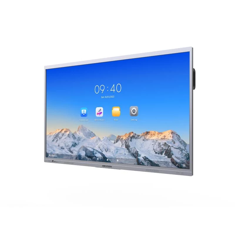 Ecrã tátil interativo 4K UHD Hikvision DS-D5C86RB/A 86 polegadas com Android 11, câmara 8MP, matriz de microfones 8x, altifalantes 2×15W