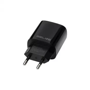 Carregador de parede GaN 30W USB-C PD + USB-A QC Beline preto (apenas carregador)