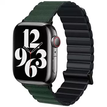 Beline Magnetic Pro pulseira para Apple Watch 42/44/45/49mm preto/verde