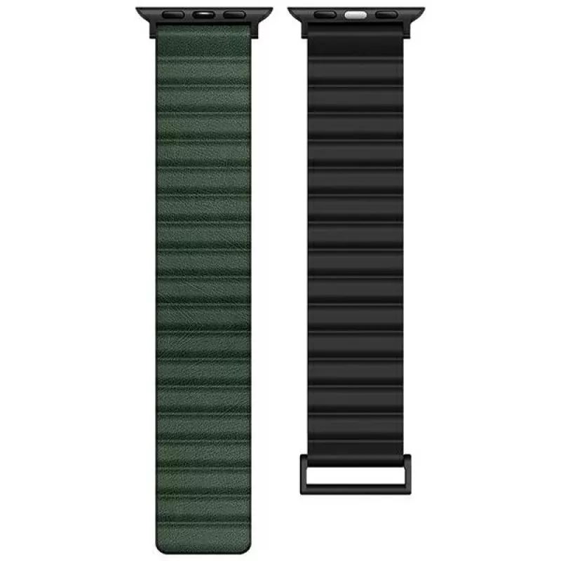 Beline Magnetic Pro pulseira para Apple Watch 42/44/45/49mm preto/verde