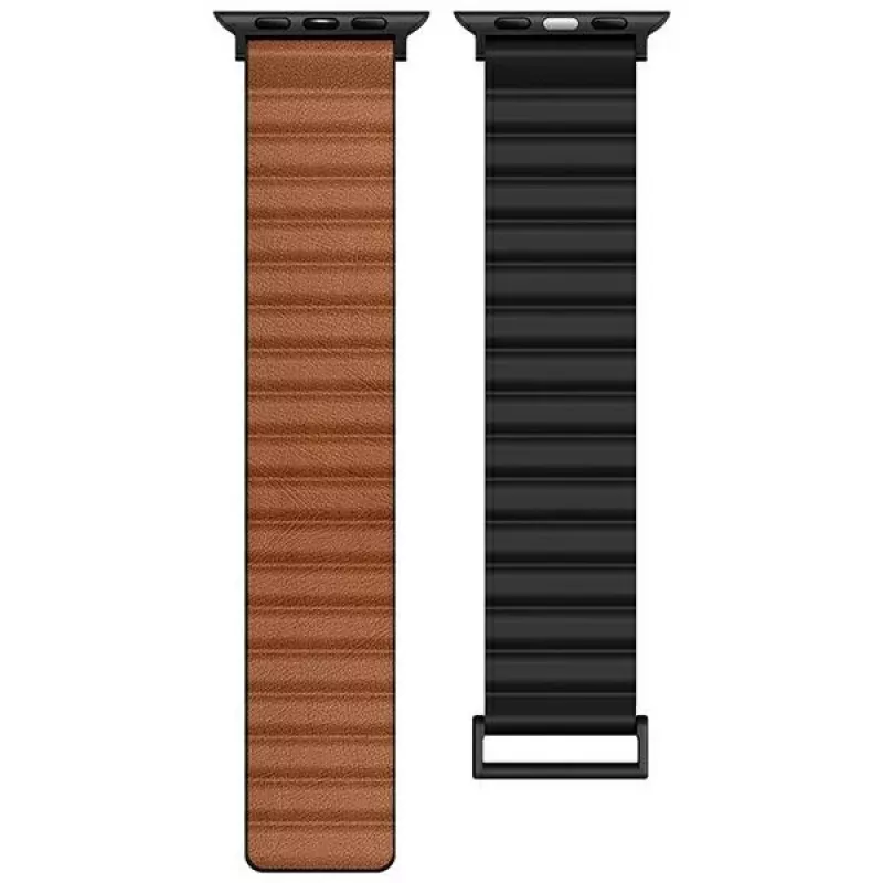 Beline Magnetic Pro pulseira para Apple Watch 42/44/45/49mm preto/castanho
