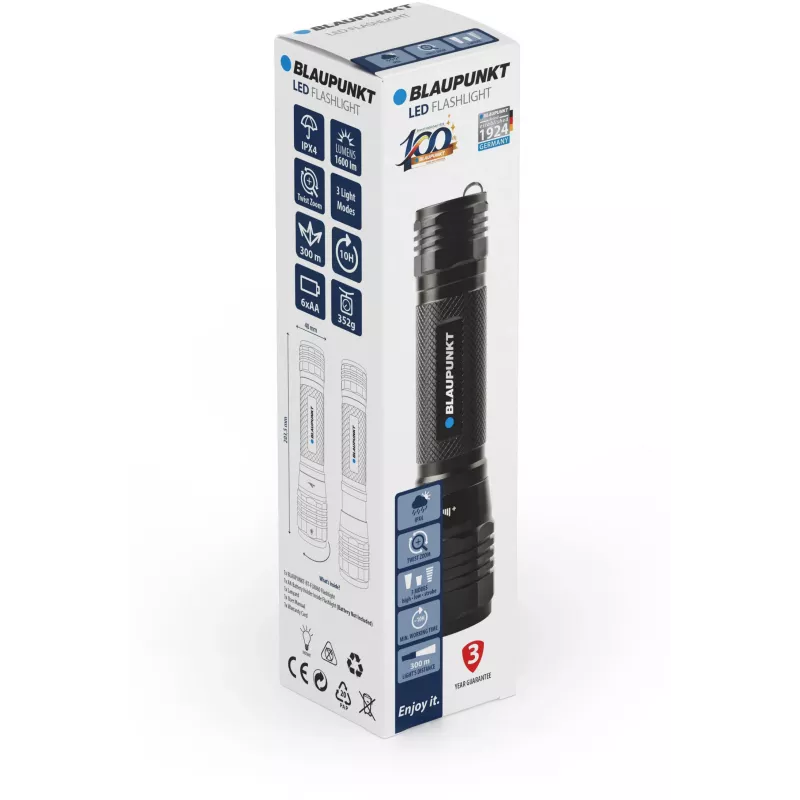 Blaupunkt BT-FL8066 lanterna LED com zoom, 1600 lm (BLAUPUNKTBT-FL8066)
